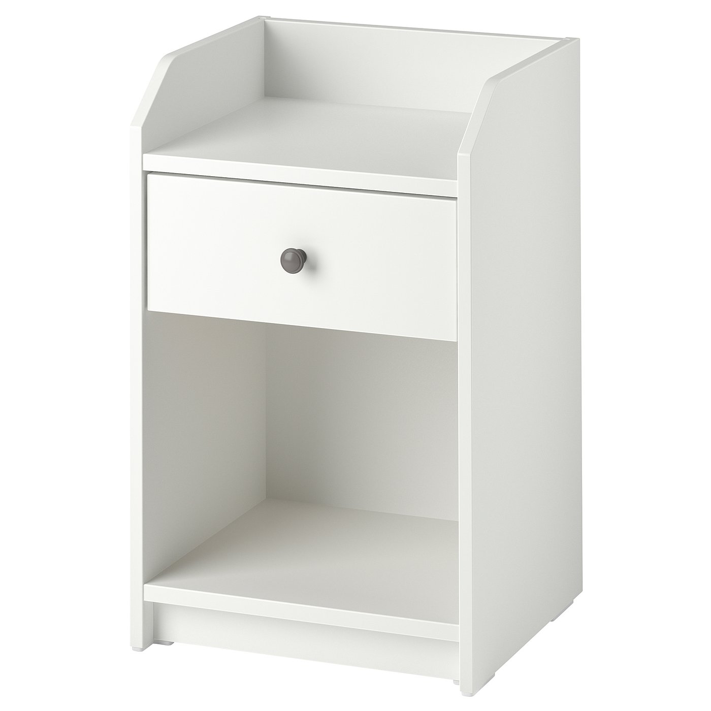 IKEA HAUGA โต๊ะข้างเตียงสีขาว